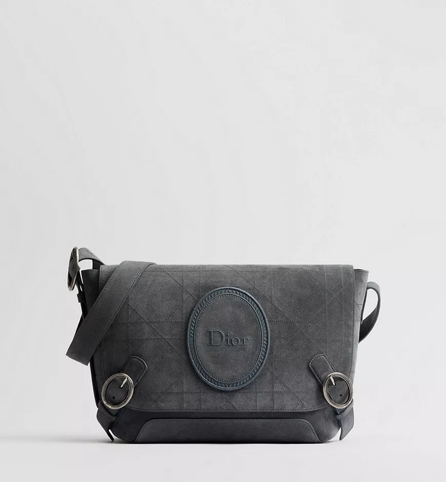 1MAME214OCMH805_SBG_E01 Medium Dior Jett Médaillon Messenger Bag with Flap - Image 1