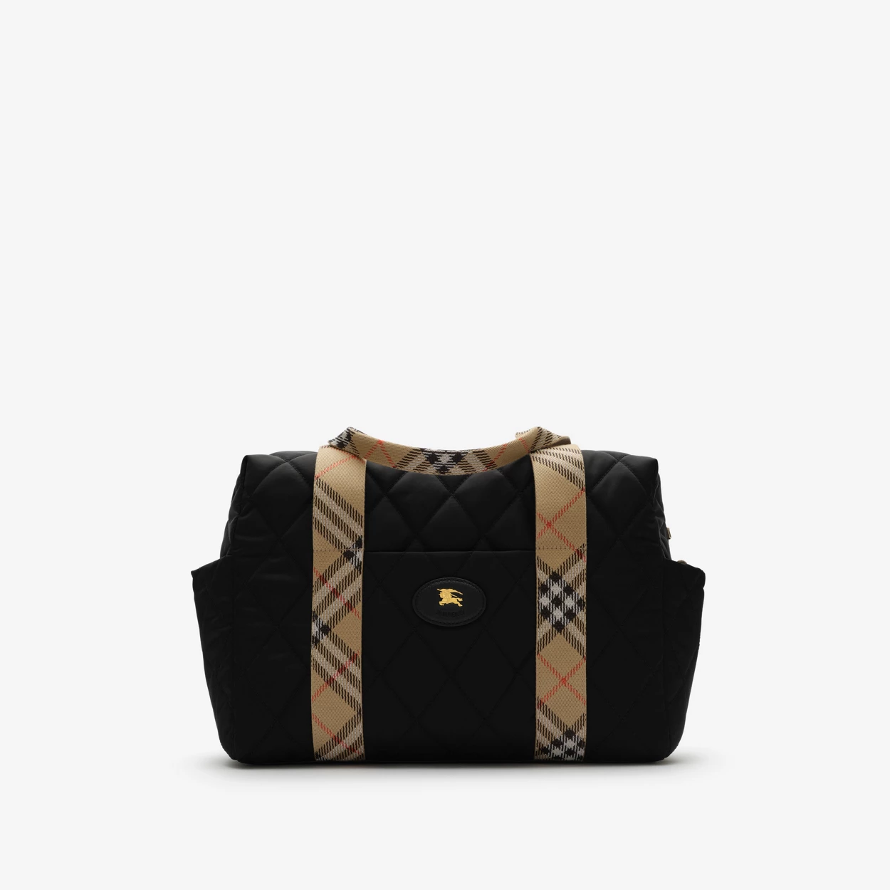 8DFD5E9F-5703-4032-9FC0-2464353E2062 Check Trim Quilted Nylon Baby Changing Bag - Image 1